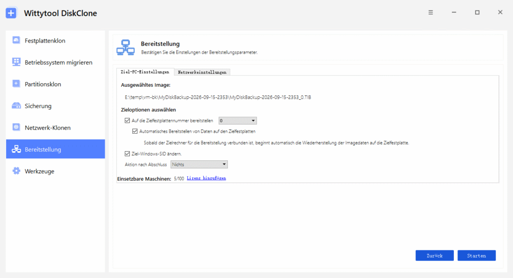 Image-Bereitstellungsserver konfigurieren - 3