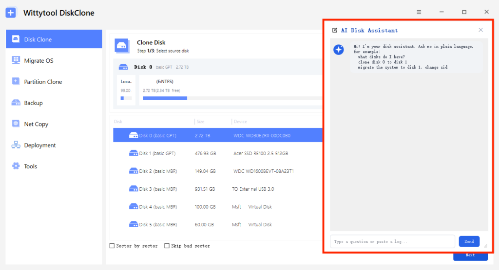 ai disk assistant