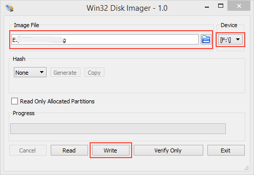 clone via win32diskimager - 2