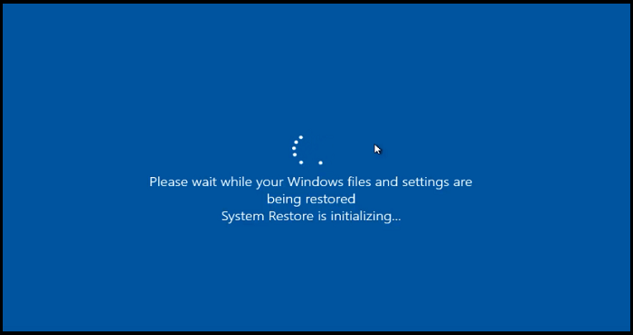 system restore