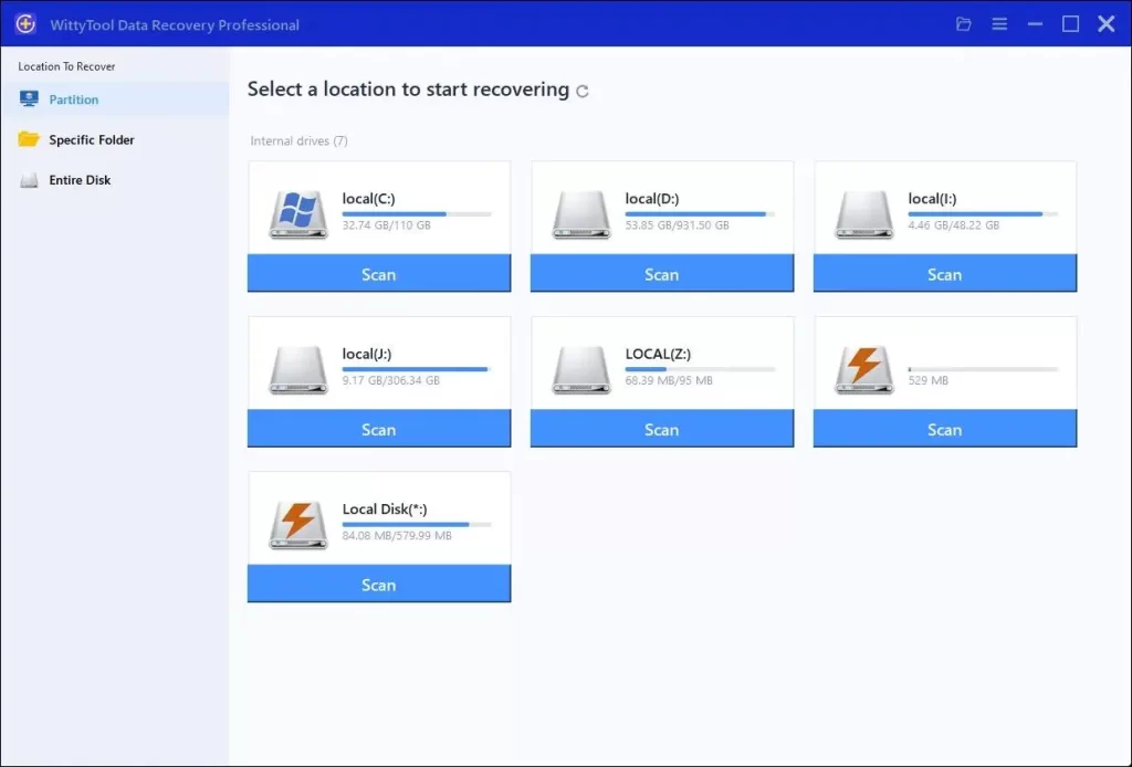 choose location
