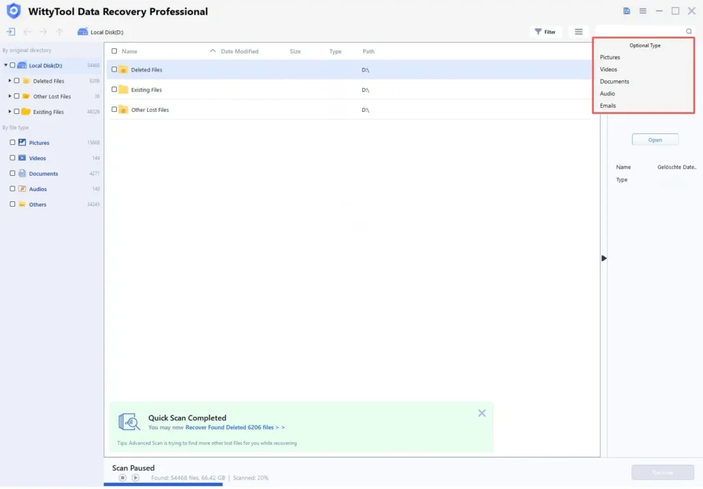data recovery step 2