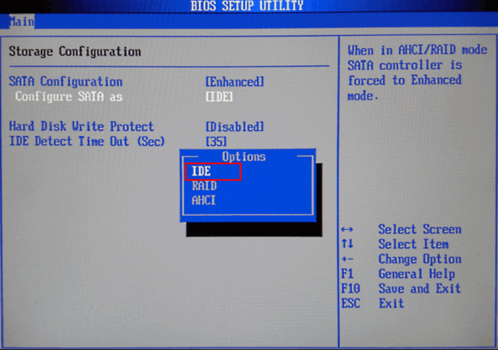 bios setup