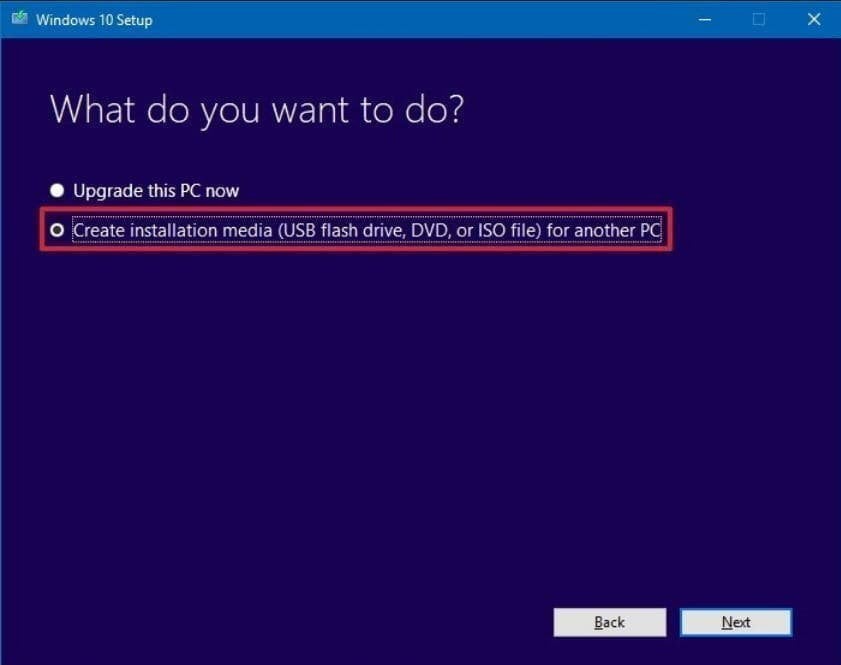 create installation media - 1
