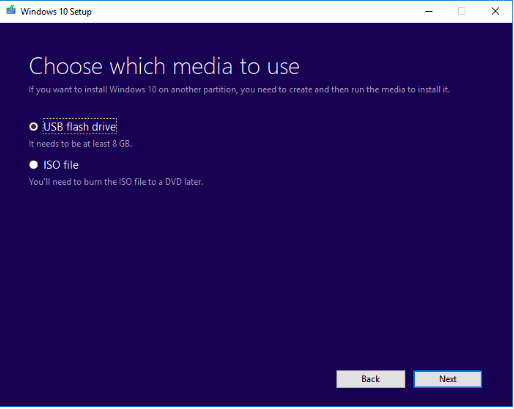 create installation media - 2