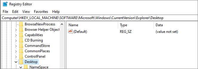 Remove Recycle Bin from Desktop with Registry 2