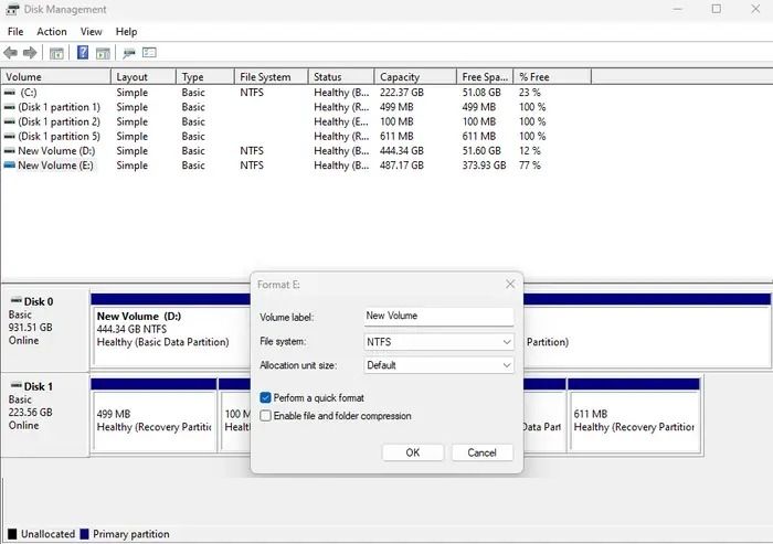 format ssd