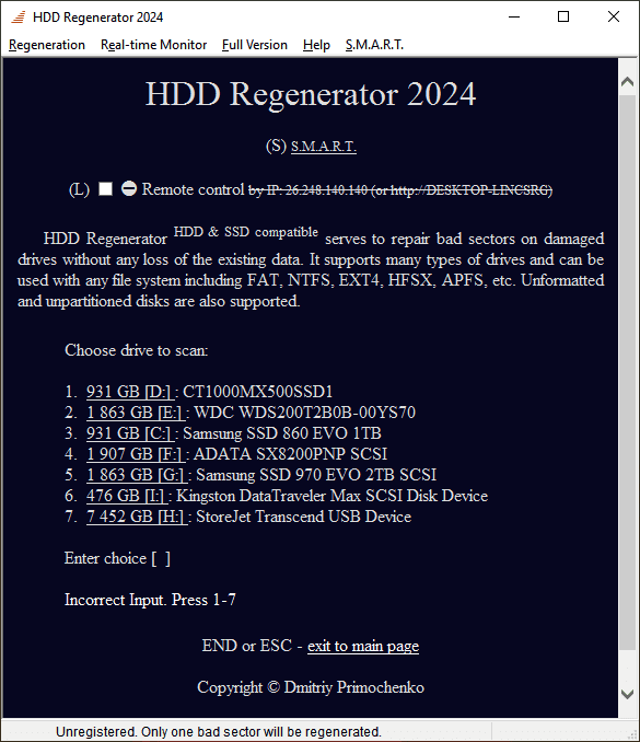 hdd regenerator