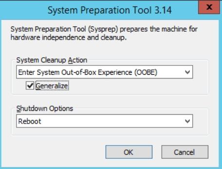 configure sysprep to change SID