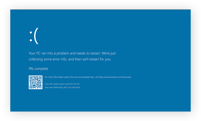 blue screen of death