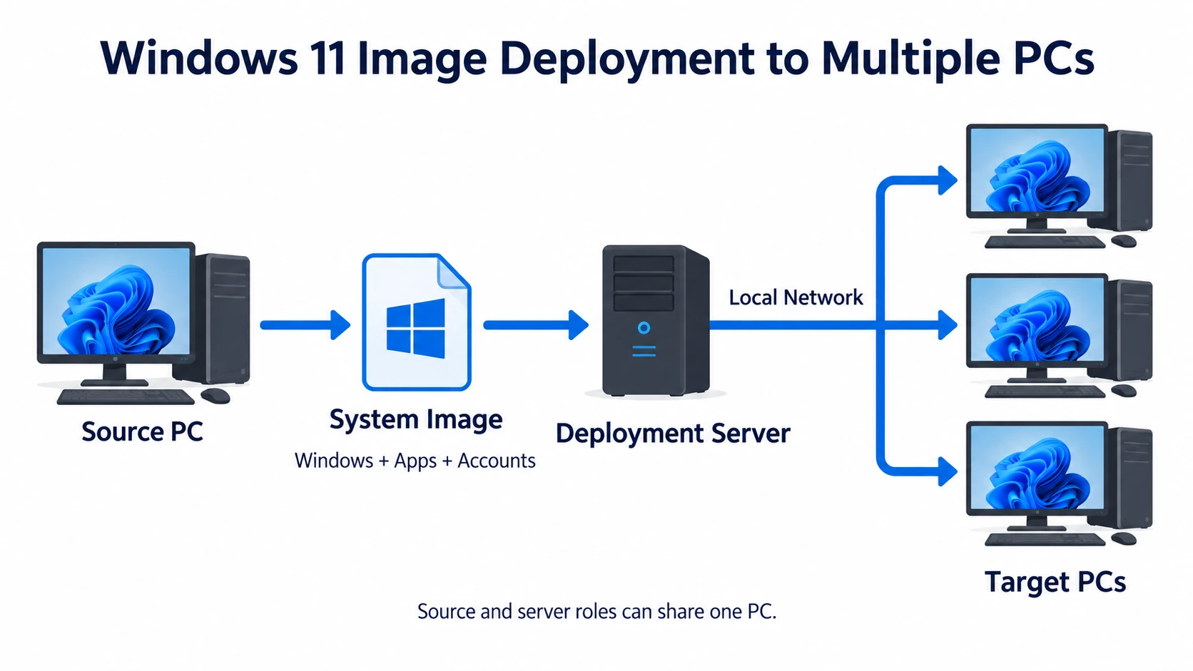 Computer Deployment Storage How to Deploy a Windows 11 Image to Multiple Computers - Wittytool